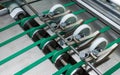 Folding Machine Green Belts Feed Wheels Metal Industrial Appliance Paper