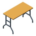 Folding outdoor table icon, isometric style Royalty Free Stock Photo