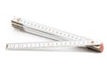 Folding rule with centimeter scale Royalty Free Stock Photo