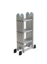 Metal folding step ladder isolated
