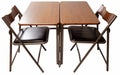 Folding Table on White Background