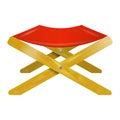 Folding wooden chair Royalty Free Stock Photo