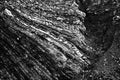 Folds and faults in rock Royalty Free Stock Photo