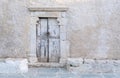 Folegandros island, Old church entrance door at Chora town. Greece, Cyclades Royalty Free Stock Photo