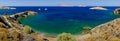 Folegandros island , vitsentsou beach, big panoramica