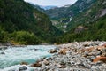 Folgefonna glacier seen from buerdalen