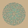 Medallion of Leaves: Formafolius Circle 008