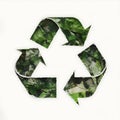 Foliage recycling icons. recycle logo symbol