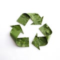 Foliage recycling icons. recycle logo symbol