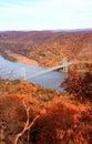 The foliage scenery at Hudson River region Royalty Free Stock Photo