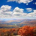 The foliage scenery from the top of Bear Mountain Royalty Free Stock Photo