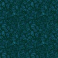 Foliage Seamless Pattern. Teal Watercolor.