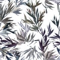 Foliate watercolor pattern