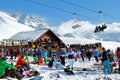 Folie Douce restaurant in Val Thorens resort Royalty Free Stock Photo