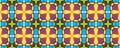 Folk Art Design. Aztec Seamless Pattern. Flower