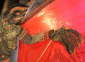 Folk art of the giant soldier in Ramayanan Shadow puppet
