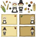 Folk Art Pilgrims and Thanksgiving Icons