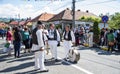 Artists at Novaci Romania in national pastoral costumes 1