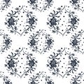 Folk Chinese Design Seamless Pattern. Royalty Free Stock Photo