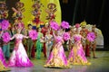 Folk dance show in China Royalty Free Stock Photo