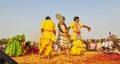 Folk dance during a traditional festival Royalty Free Stock Photo