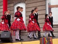 Folk dancers Royalty Free Stock Photo