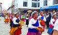 Folk dancers represent variety of Ecuadorian culture