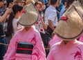 Folk Dancers, Shitamachi Tanabata Matsuri, Kappabashi Street, Tokyo, Japan. Royalty Free Stock Photo