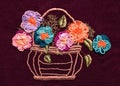 Embroidery, folk arts and crafts, handmade Royalty Free Stock Photo