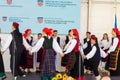 Folk ensemble performing at a Jesen u Lici fair in Gospic, Croatia Royalty Free Stock Photo