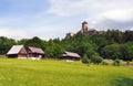 Folk houses and castle in Stara Lubovna
