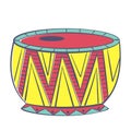 Folk musical instrument of the Indians drum