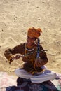Folk musician from Rajasthan , India MR#657 Royalty Free Stock Photo