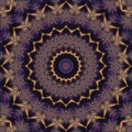 Folk ornamental textile seamless kaleidoscopic pattern