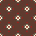 Folk ornamental textile seamless pattern