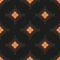 Folk ornamental textile seamless pattern