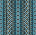 Folk ornamental textile seamless pattern Royalty Free Stock Photo