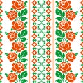 Folk style textile pattern