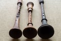 Folk woodwind musical instruments Royalty Free Stock Photo