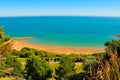 Folkestone beach summer day view Kent UK