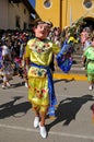 Folklore Dancer in Cajabamba, Peru Royalty Free Stock Photo