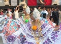 Folklore dances in traditional costume at the carnival in the streets of panama city panama