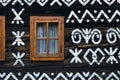 Folklore decorative ornamental painting in Cicmany, Slovakia