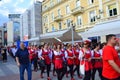 Folklore group at street Parade,Plovdiv,Bulgaria