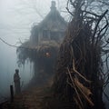 Folklore of Russian and Finnish fairy tales. Baba Yaga and the Leshiy. Children horror stories. The inhabitants of the