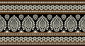 Folkloric border with geometrical shapes