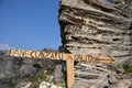 Tourist indication, Sicily Royalty Free Stock Photo