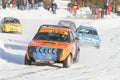 Folkrace rally in winter. Royalty Free Stock Photo