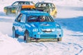 Folkrace rally in winter. Royalty Free Stock Photo