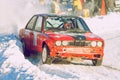 Folkrace rally in winter. Royalty Free Stock Photo